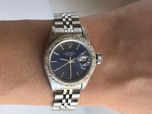 Shown on wrist.