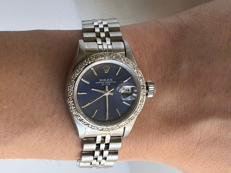 Shown on wrist.