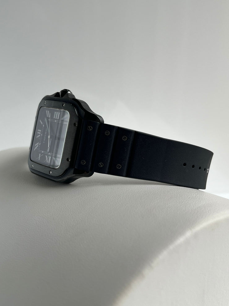 Cartier watch shown from the side profile.
