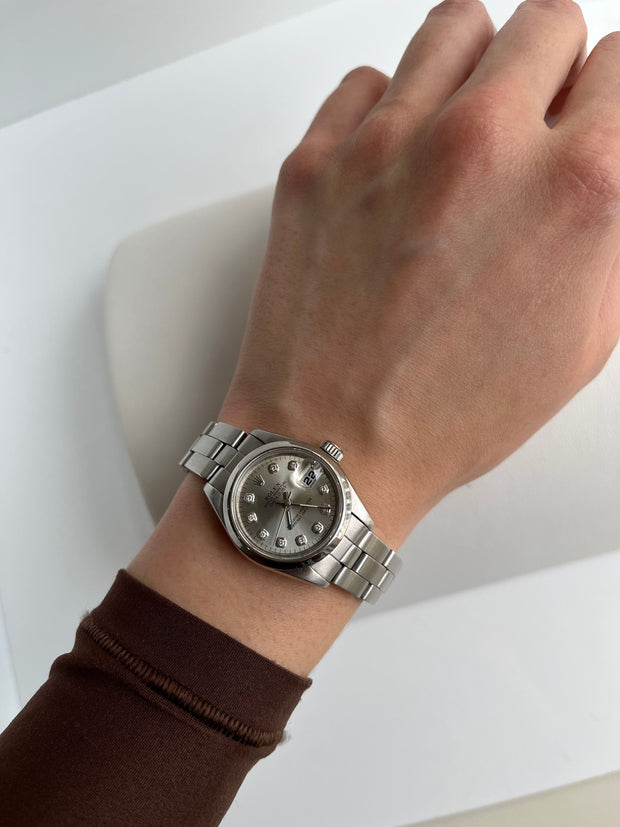 Vintage Ladies Rolex on model.