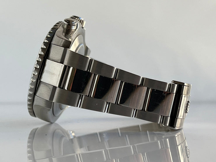 Rolex Yacht-Master II - 116680 Stainless Oyster Bracelet White Dial Blue Bezel