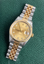 Rolex Two Tone Datejust 34mm 16233 - Full Set