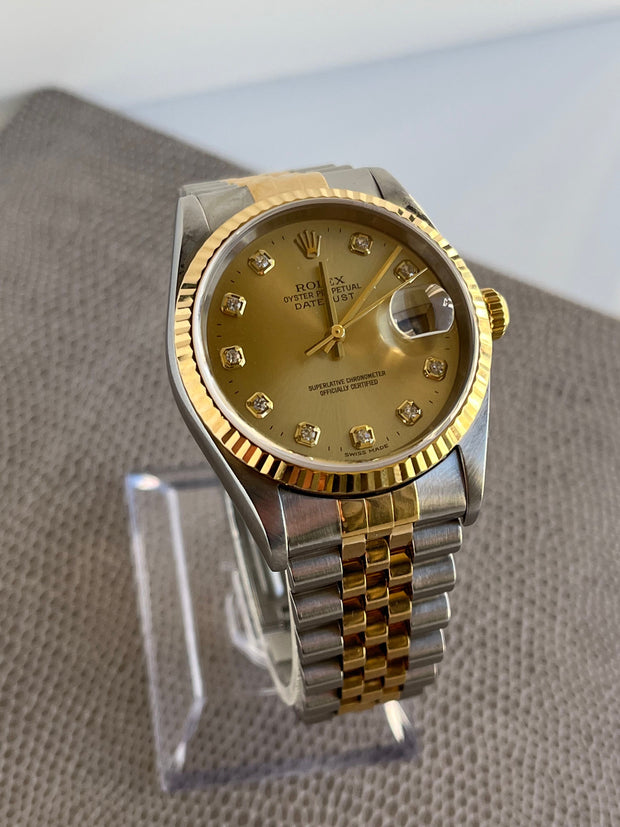 Rolex Two Tone Datejust 34mm 16233 - Full Set