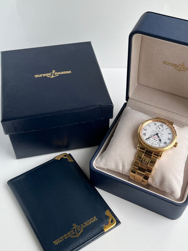 Ulysse Nardin Marine Chronometer Limited Edition 150 Years 266-22 - Full Set