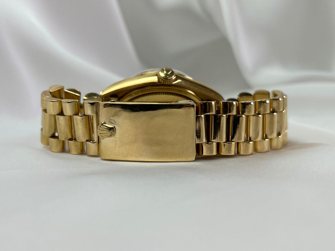 Rolex Day-Date 1803 36mm 18k Yellow Gold Brown Leather Strap