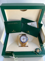 Yacht Master II shown with box and papers.