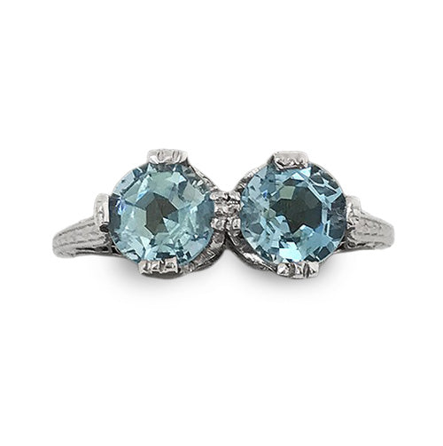 Art Deco Aquamarine Ring