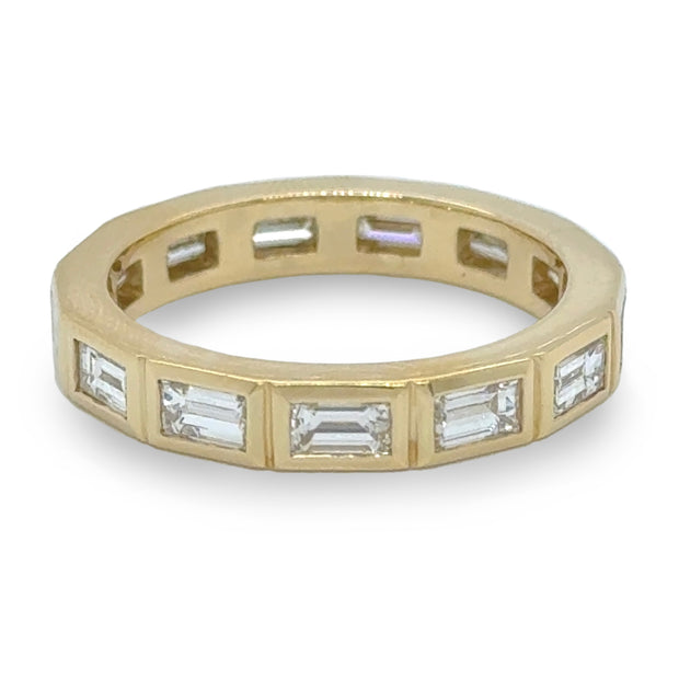 Bezel Baguette Diamond Eternity Band