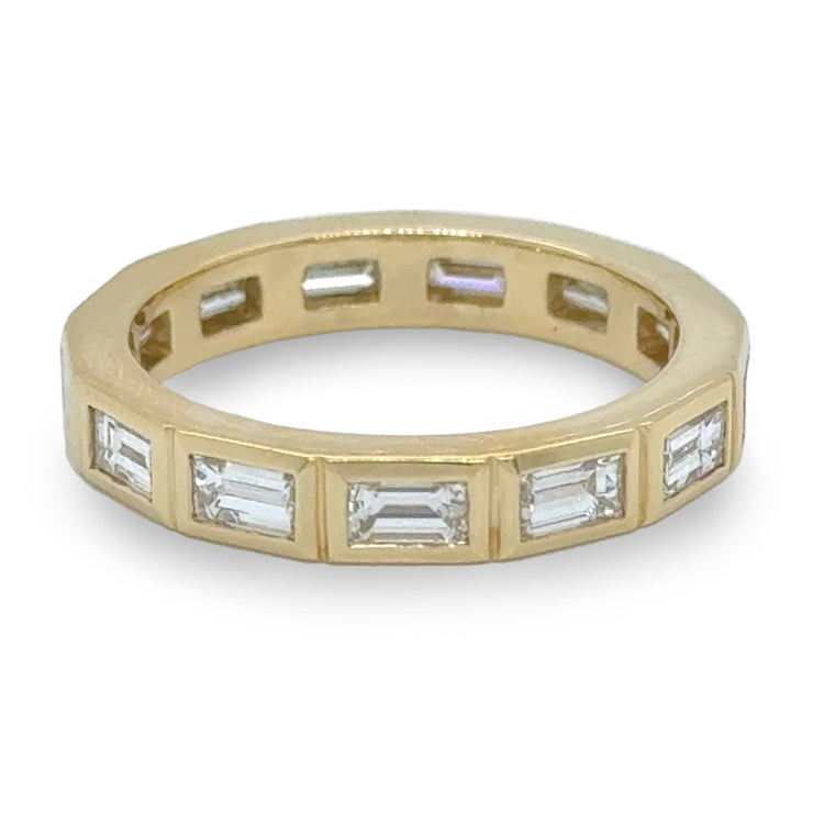 Bezel Baguette Diamond Eternity Band