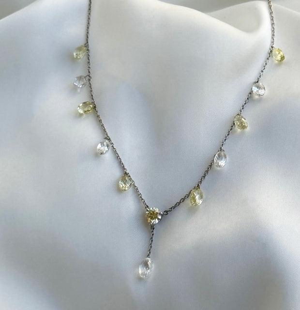 Diamond Briolette Necklace