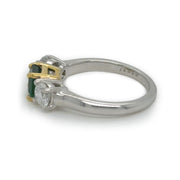 Emerald Cut Three Stone Ring