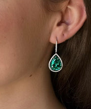 Emerald Dangle Earrings