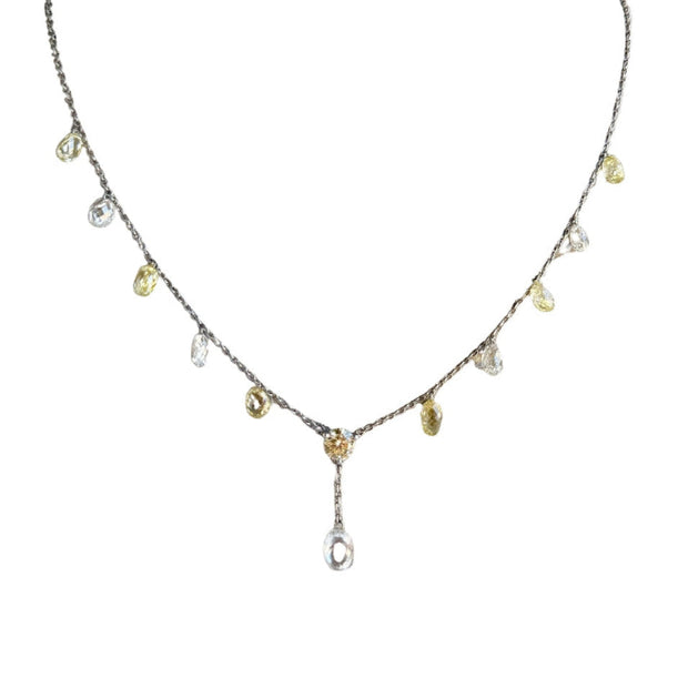 Diamond Briolette Necklace