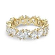 Pear Shaped Diamond Eternity Band