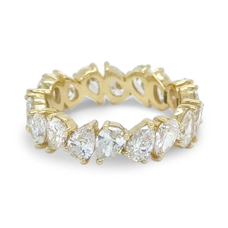 Pear Shaped Diamond Eternity Band