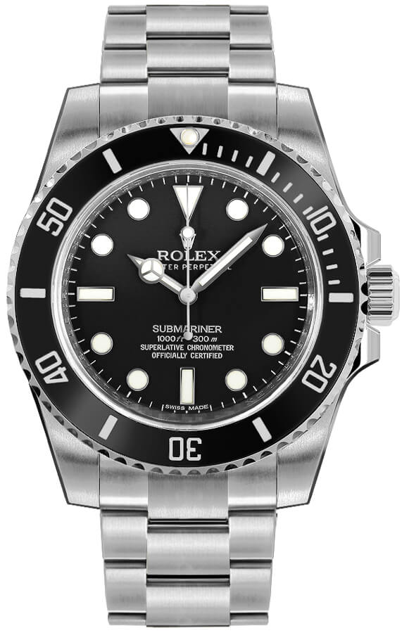 Rolex Submariner Black Dial and Black Bezel