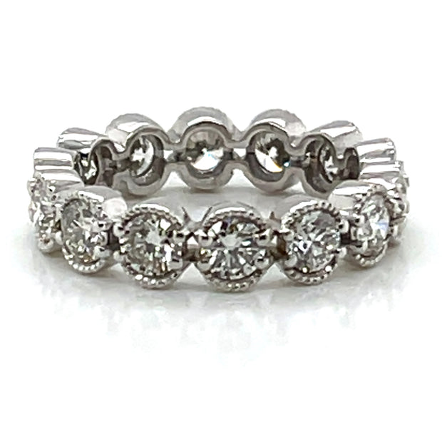 Crafted in 18k white gold for a sleek, luminous finish.