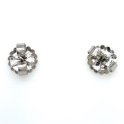 1.80 ctw Ruby and 0.16 ctw Diamond Stud Earrings