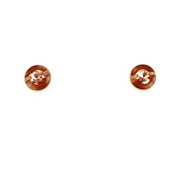 0.94 ctw Rubies with 0.06 ctw Diamond Halo Stud Earrings