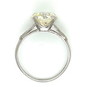 Art Deco 2.71 ct Old European Cut Diamond Ring set in Platinum