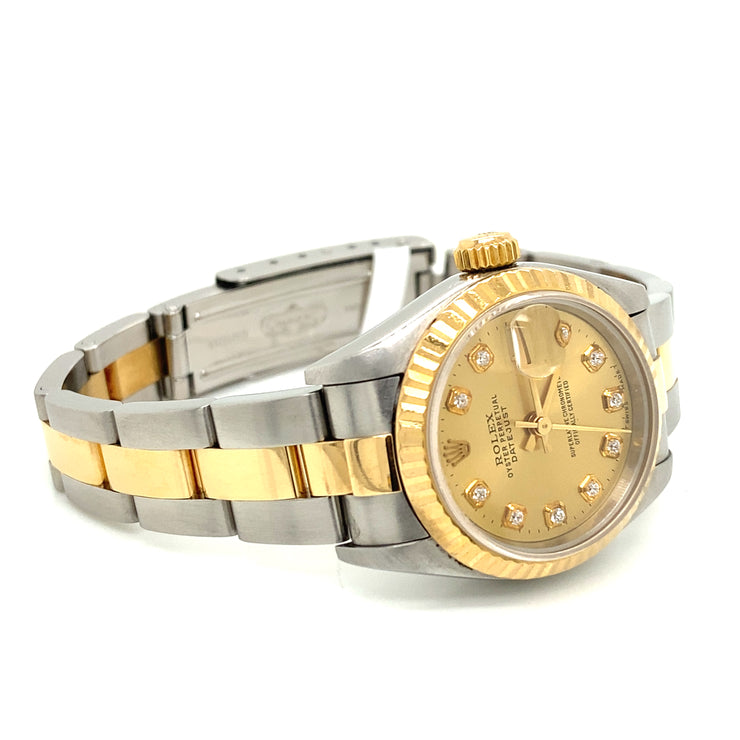 Ladies Rolex 26mm DateJust Two Tone 18K Yellow Gold / Stainless Steel –  Monaco Jewelers