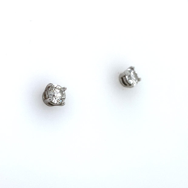 Authentic Tiffany & Co. Platinum .70 ctw Diamond Studs H VS1 and VS2 with Box and Papers