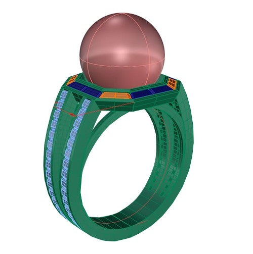 Pearl and Diamond Ring
