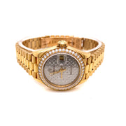 Rolex Lady-Datejust President 18k Yellow Gold with Diamonds