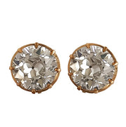 A timeless pair featuring antique diamonds in crown-style settings with secure screw backs—elegant, rare, and heirloom-worthy.

