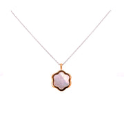 Front view of Mother of Pearl necklace.