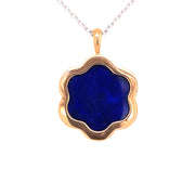  Lapis Daniella Necklace showcases the captivating beauty of 4.01 carats of richly hued lapis lazuli. 