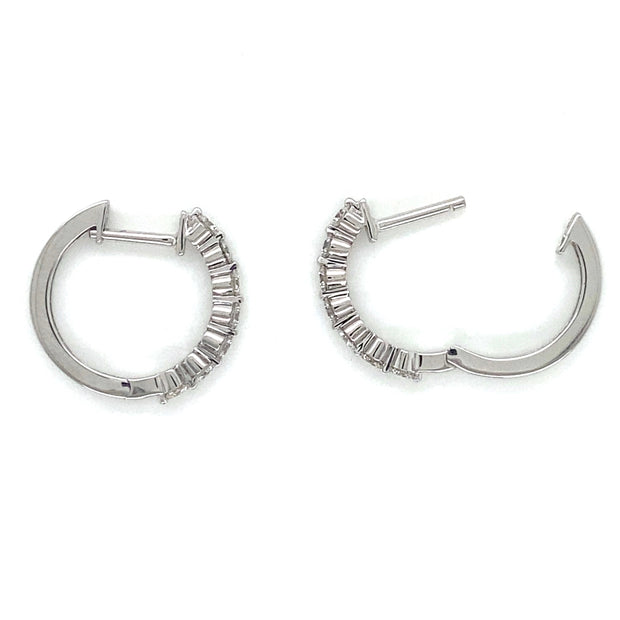 Diamond hoops.