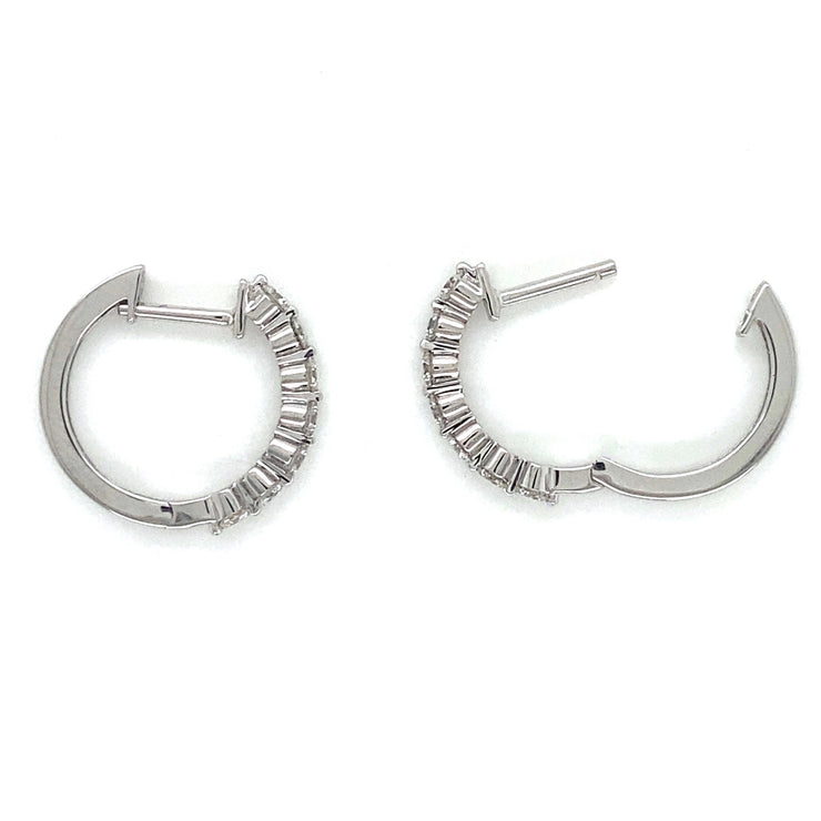 Diamond hoops.