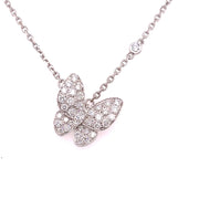 Diamond butterfly pendant.