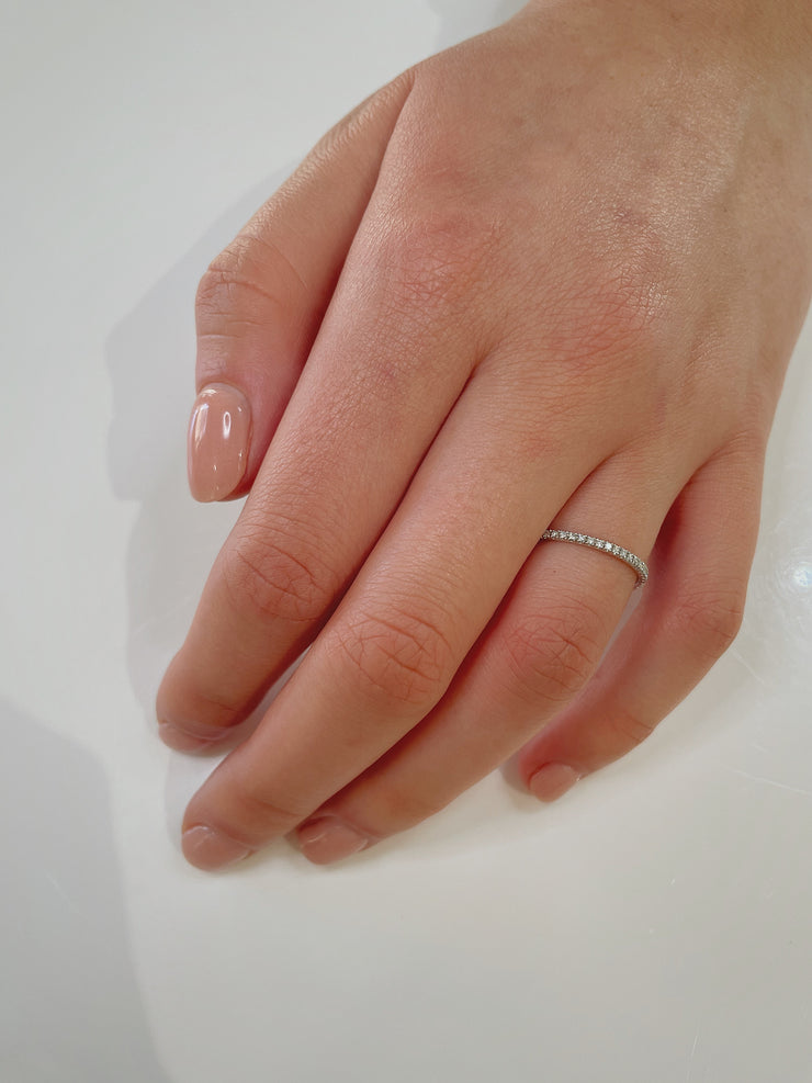Set in premium platinum for lasting strength and shine.