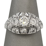A timeless deco diamond design