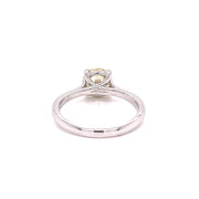 1.40 CT Round Brilliant Cut Diamond Engagement Ring set in 18 KWG