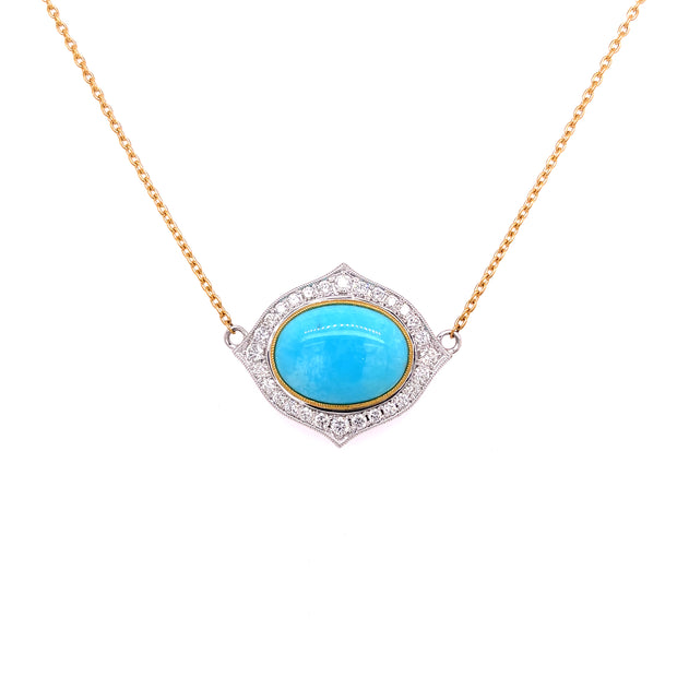 Set in luxurious two-tone, yellow and white gold.