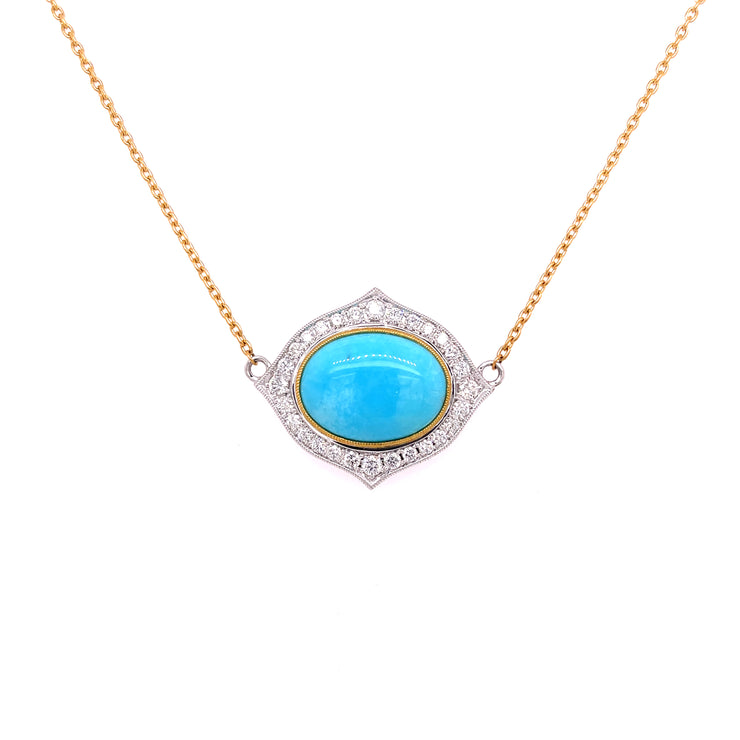 Set in luxurious two-tone, yellow and white gold.