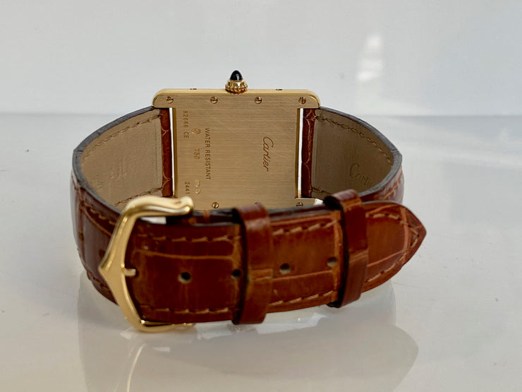 Cartier Tank Louis 18k Yellow Gold with Original Leather Band