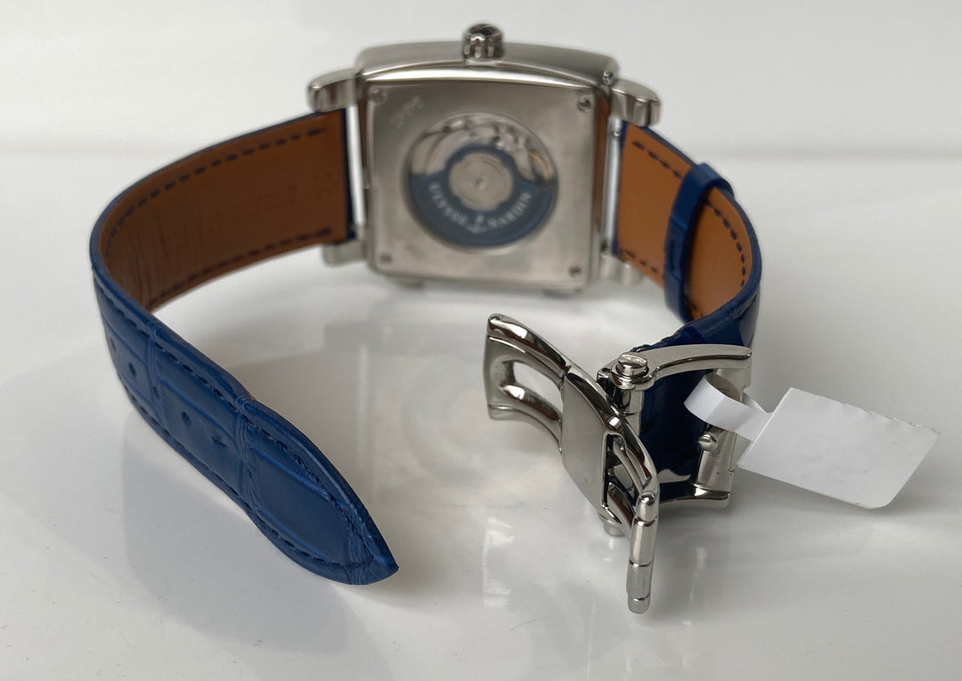 Pre-Owned Ulysse Nardin Quadrato Dual Time 243-92 Date Steel
