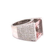 3.59 carats total weight of round brilliant and accent diamonds for intense sparkle.