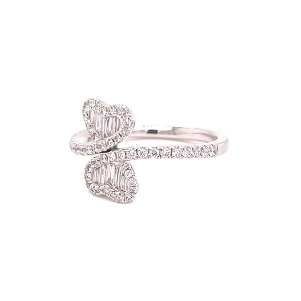 Seen from the side the hearts stack nicely.