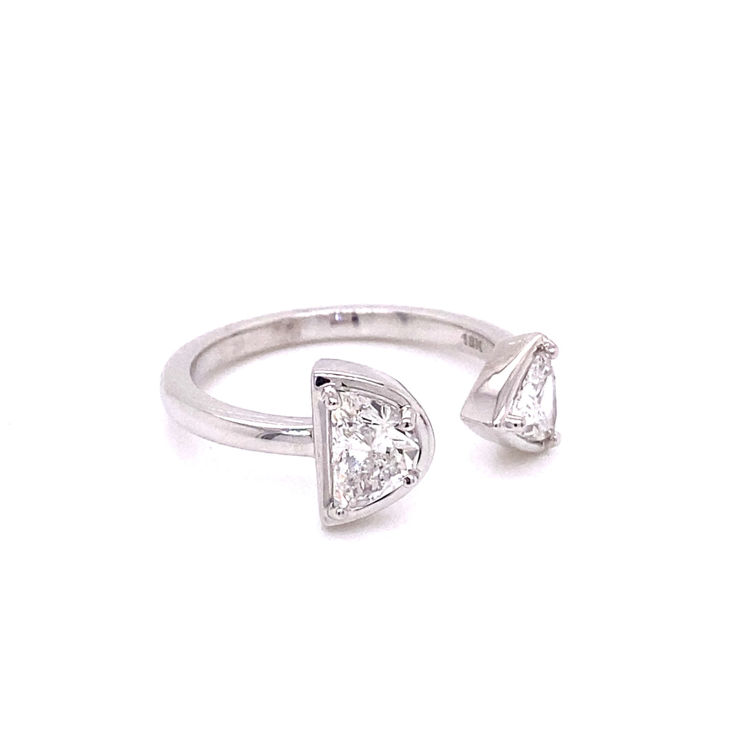 Ring.☆.。.:*・° IBGoodman 14k Two-tone Men's Polished and Grooved 7-Stone 1