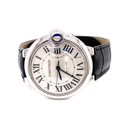 At an angle the Cartier Ballon Bleu De Cartier is sleek an sophisticated.