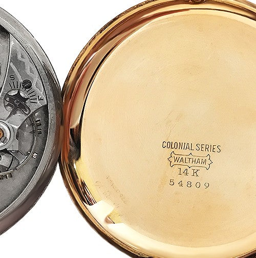 Featuring a refined open-face design, 15-jewel mechanical movement, and classic Arabic numerals.
