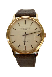 Patek Philippe Mens Watch Double Signed Gubelin 18k Yellow Gold