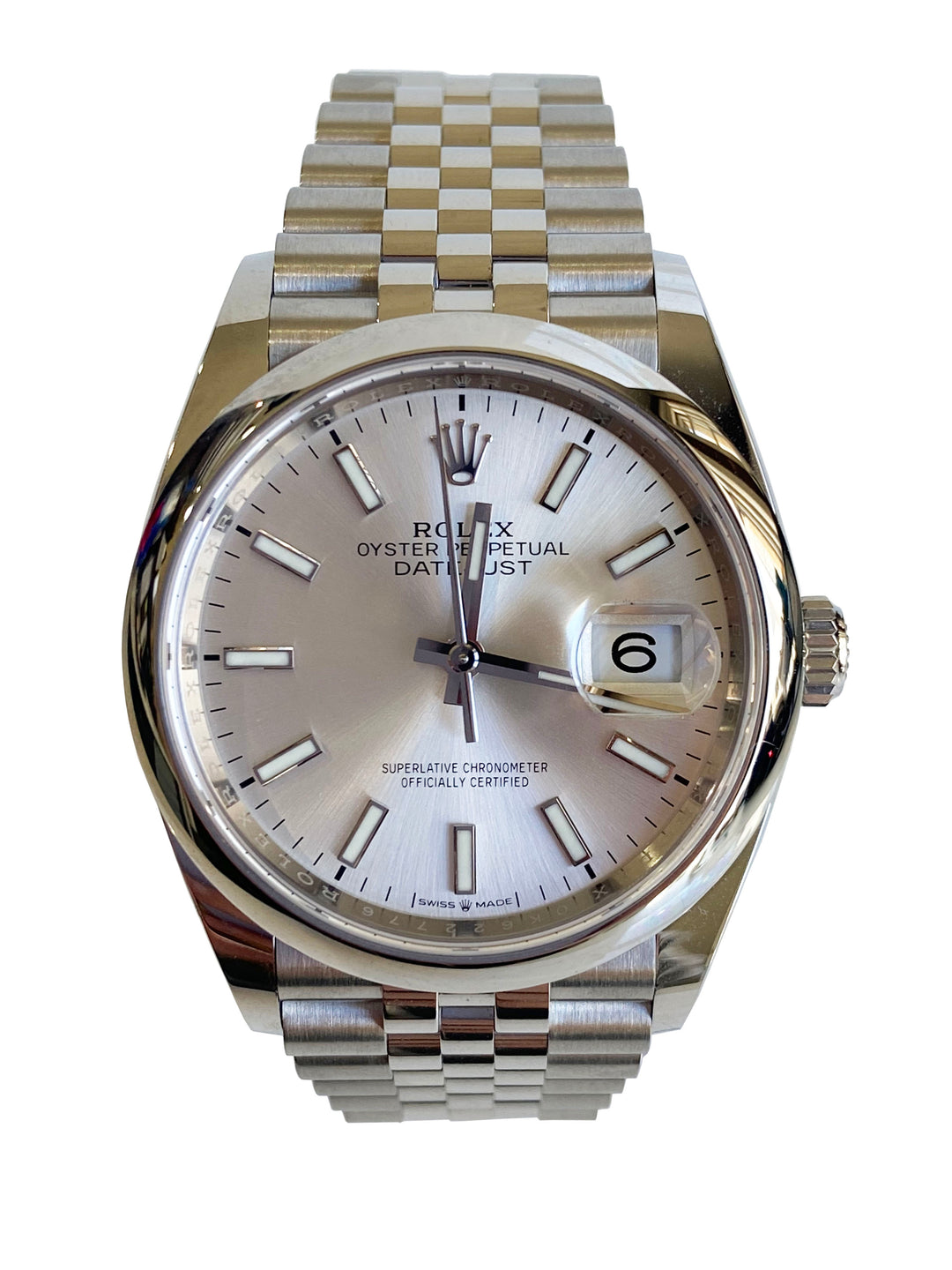 Pre-Owned Rolex Datejust 36mm Stainless Steel Domed Bezel