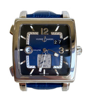Ulysse Nardin Quadrato Dual Time 243-92 Date Steel Automatic 42 MM Men's Watch