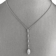Crafted in 18K white gold, the design features 0.40 carats total weight of round brilliant cut diamonds.